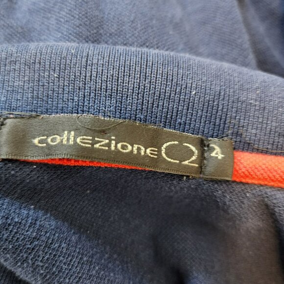 Collezione O2 Polo Shirt S | Navy Red White Diagonal Sash Crest Nautical - Picture 3 of 8